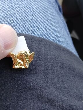 Gold Angel Lapel Pin - Men Accessories